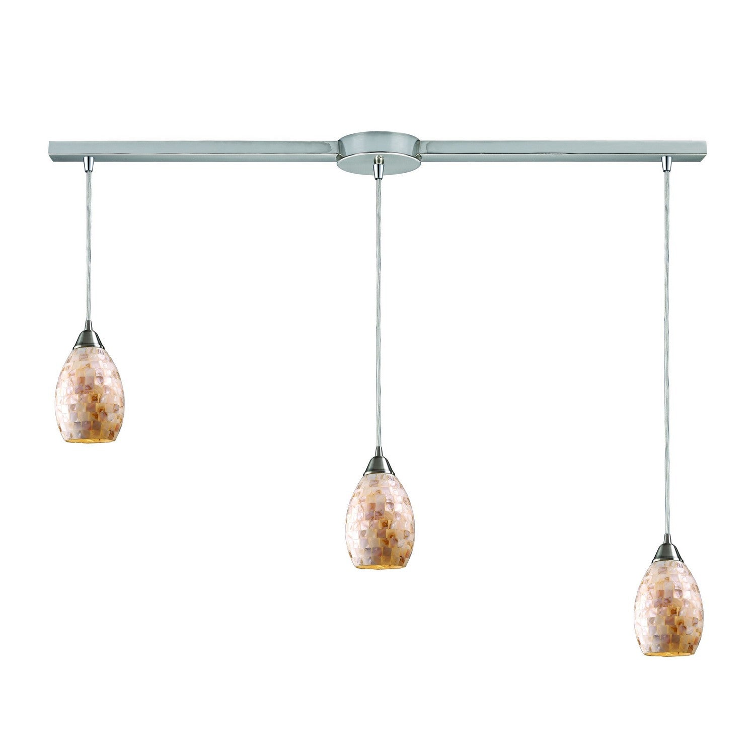 ELK Home - 10141/3L - Three Light Pendant - Capri - Satin Nickel