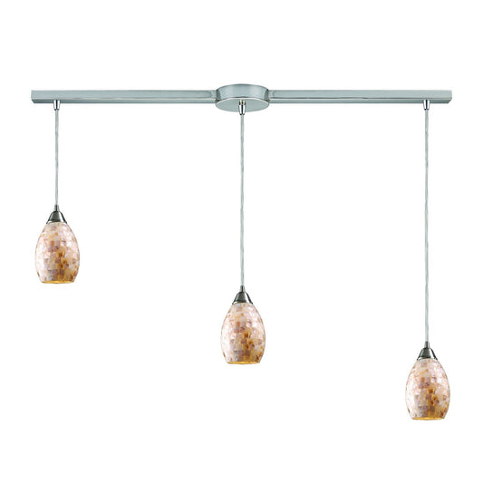 ELK Home - 10141/3L - Three Light Pendant - Capri - Satin Nickel