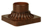 Craftmade - Z200-AG - 3.5" Post Head Adapter - Post Adapter Cast - Aged Bronze Textured