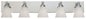 Designers Fountain - 6495-CH - Five Light Bath Bar - Hudson - Chrome