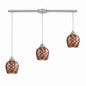 ELK Home - 528-3L-MLT - Three Light Pendant - Fusion - Satin Nickel