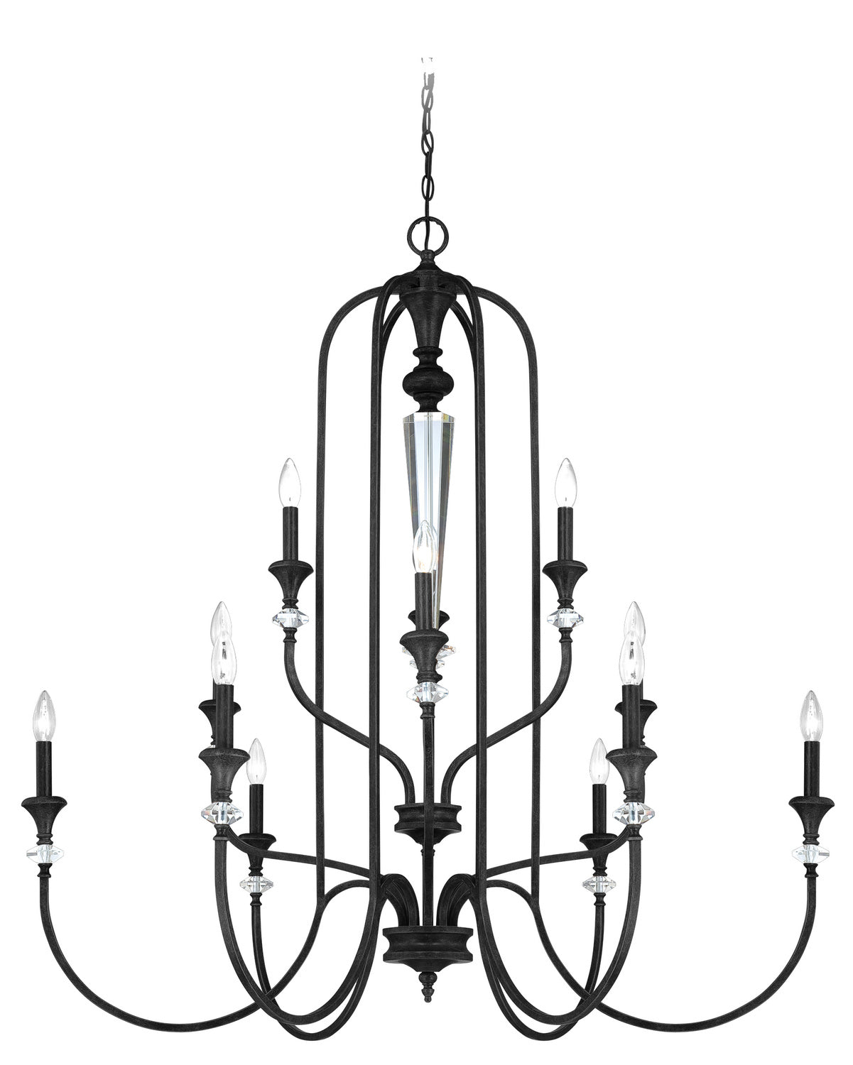 Craftmade - 26712-MBS - 12 Light Chandelier - Boulevard - Mocha Bronze Silver Wash