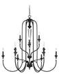 Craftmade - 26712-MBS - 12 Light Chandelier - Boulevard - Mocha Bronze Silver Wash