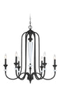 Craftmade - 26726-MBS - Six Light Chandelier - Boulevard - Mocha Bronze Silver Wash