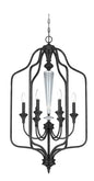Craftmade - 26736-MBS - Six Light Foyer Chandelier - Boulevard - Mocha Bronze Silver Wash
