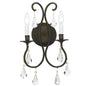 Crystorama - 5012-EB-CL-MWP - Two Light Wall Sconce - Ashton - English Bronze