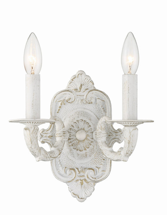 Crystorama - 5122-AW - Two Light Wall Sconce - Paris Market - Antique White