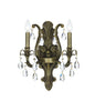 Crystorama - 5563-AB-CL-MWP - Two Light Wall Sconce - Dawson - Antique Brass