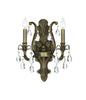 Crystorama - 5563-AB-CL-SAQ - Two Light Wall Sconce - Dawson - Antique Brass