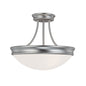 Capital Lighting - 2037MN - Three Light Semi-Flush Mount - Hansen - Matte Nickel