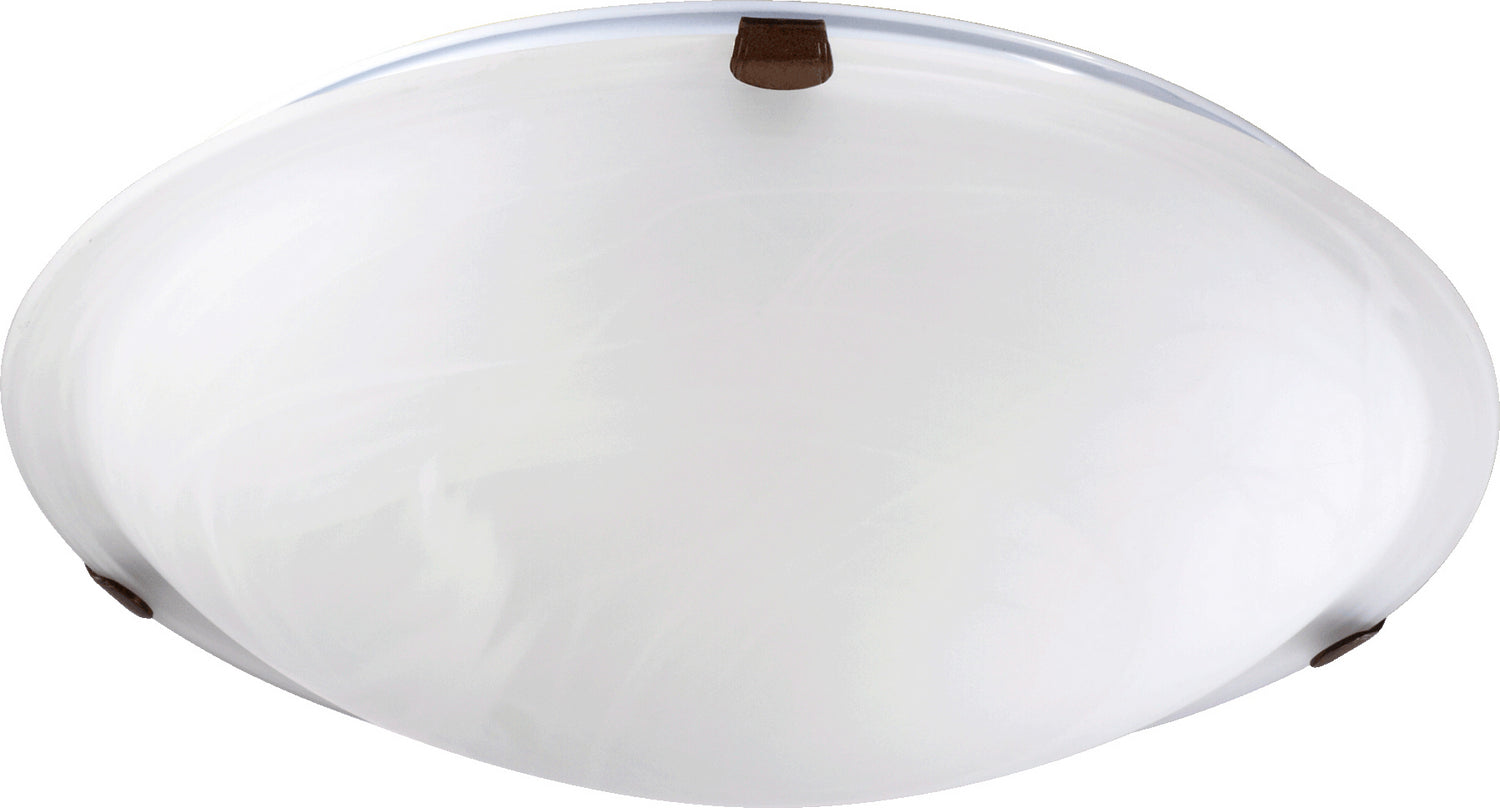 Quorum - 3000-16-86 - Three Light Ceiling Mount - 3000 Ceiling Mounts - Oiled Bronze