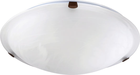 Quorum - 3000-16-86 - Three Light Ceiling Mount - 3000 Ceiling Mounts - Oiled Bronze