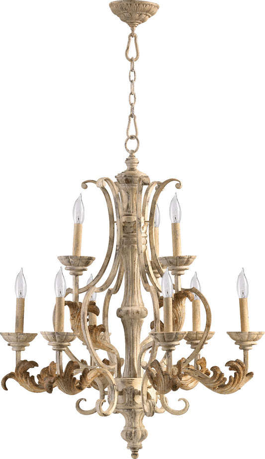 Quorum - 6037-9-70 - Nine Light Chandelier - Florence - Persian White