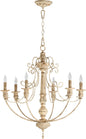 Quorum - 6106-6-70 - Six Light Chandelier - Salento - Persian White