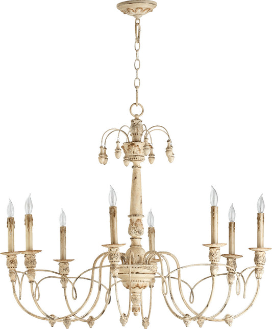 Quorum - 6106-8-70 - Eight Light Chandelier - Salento - Persian White