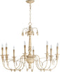 Quorum - 6106-8-70 - Eight Light Chandelier - Salento - Persian White