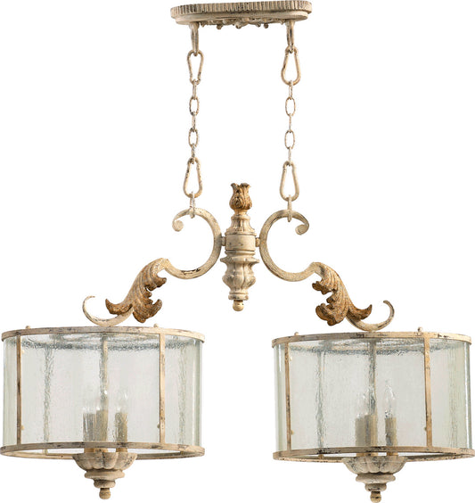 Quorum - 6537-6-70 - Six Light Island Pendant - Florence - Persian White