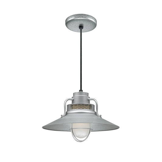 Millennium - RRRC14-GA - One Light Pendant - R Series - Galvanized