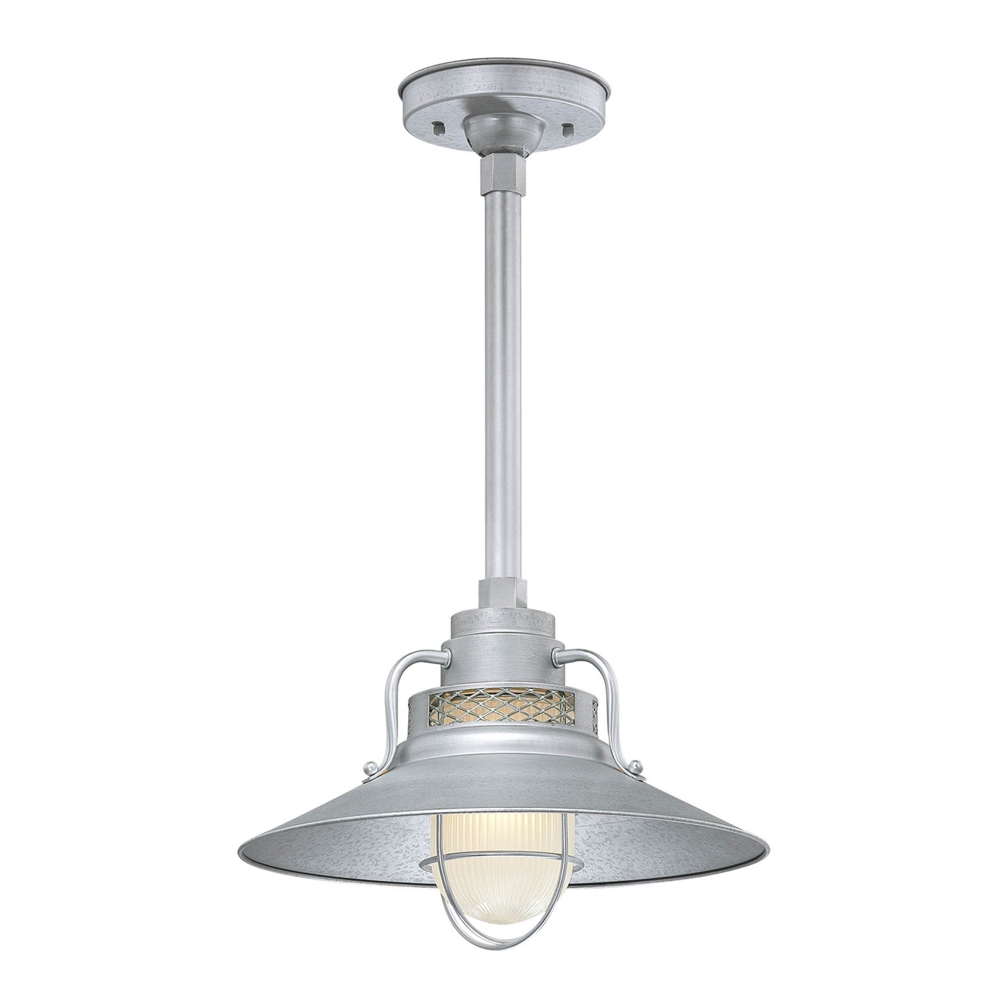 Millennium - RRRS14-GA - One Light Pendant - R Series - Galvanized