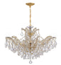 Crystorama - 4439-GD-CL-MWP - Six Light Chandelier - Maria Theresa - Gold