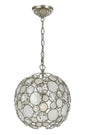 Crystorama - 527-SA - One Light Mini Chandelier - Palla - Antique Silver