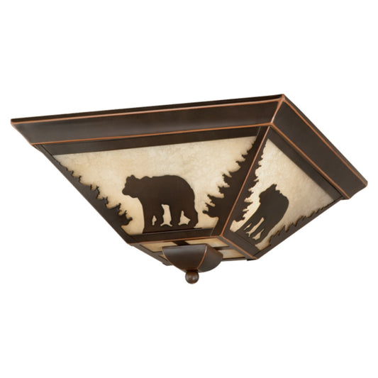 Vaxcel - CC55714BBZ - Three Light Flush Mount - Bozeman - Burnished Bronze