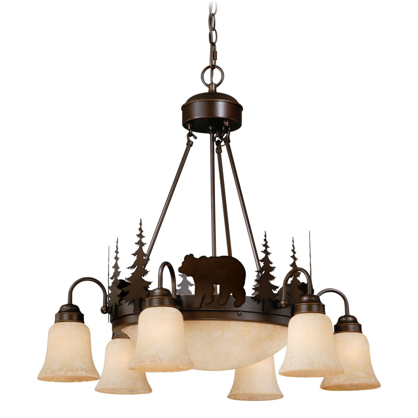 Vaxcel - CH55706BBZ - Nine Light Chandelier - Bozeman - Burnished Bronze