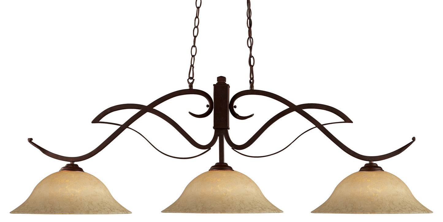 Z-Lite - 126BRZ-GM16 - Three Light Billiard - Phoenix - Bronze