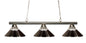 Z-Lite - 155-3BN-RBN - Three Light Billiard - Sharp Shooter - Brushed Nickel