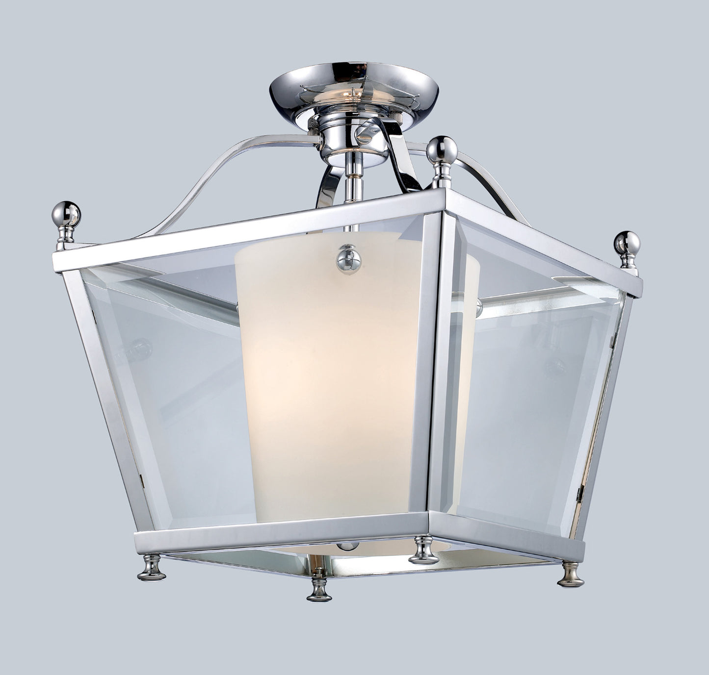 Z-Lite - 178-3SF-M - Three Light Semi Flush Mount - Ashbury - Chrome