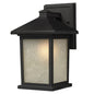 Z-Lite - 507B-BK - One Light Outdoor Wall Mount - Holbrook - Black