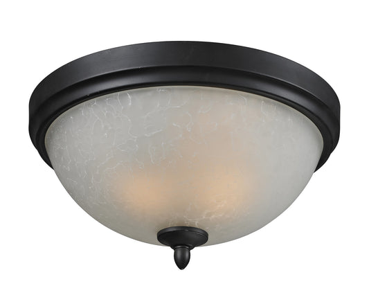 Z-Lite - 603F3 - Three Light Flush Mount - Arshe - Café Bronze