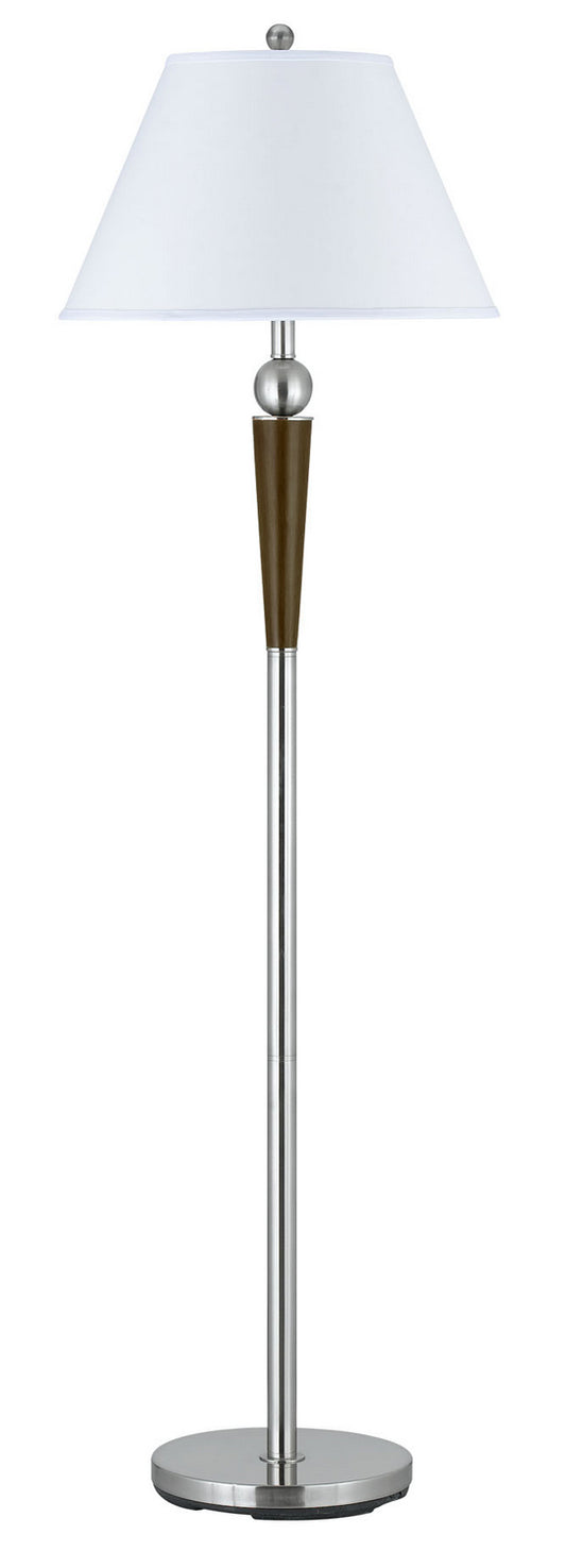 Cal Lighting - LA-8005FL-1BS - One Light Floor Lamp - HOTEL - Brushed Steel/Espresso