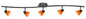 Cal Lighting - SL-954-5-DB/AMS - Five Light Pendant - Serpentine - Dark Bronze