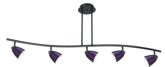 Cal Lighting - SL-954-5-DB/BLS - Five Light Pendant - Serpentine - Dark Bronze