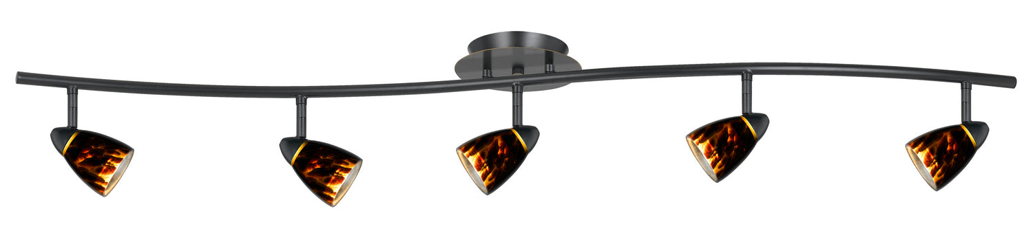 Cal Lighting - SL-954-5-DBBRNS - Five Light Pendant - Serpentine - Dark Bronze
