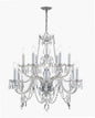 Crystorama - 1135-CH-CL-SAQ - 12 Light Chandelier - Traditional Crystal - Polished Chrome