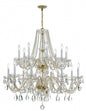 Crystorama - 1139-PB-CL-MWP - 16 Light Chandelier - Traditional Crystal - Polished Brass