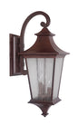 Craftmade - Z1374-AG - Three Light Outdoor Wall Lantern - Argent - Aged Bronze Textured