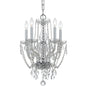 Crystorama - 1129-CH-CL-S - Five Light Mini Chandelier - Traditional Crystal - Polished Chrome