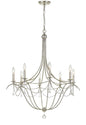 Crystorama - 428-SA - Eight Light Chandelier - Metro - Antique Silver