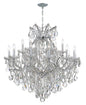 Crystorama - 4418-CH-CL-MWP - 19 Light Chandelier - Maria Theresa - Polished Chrome