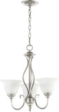 Quorum - 6010-3-64 - Three Light Chandelier - Spencer - Classic Nickel