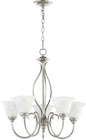 Quorum - 6010-5-64 - Five Light Chandelier - Spencer - Classic Nickel