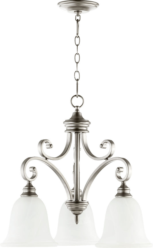 Quorum - 6354-3-64 - Three Light Chandelier - Bryant - Classic Nickel