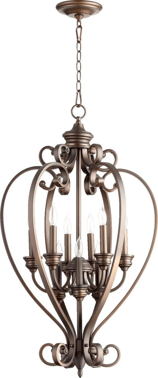 Quorum - 6854-9-86 - Nine Light Entry Pendant - Bryant - Oiled Bronze