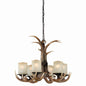 Vaxcel - H0016 - Six Light Chandelier - Yoho - Black Walnut