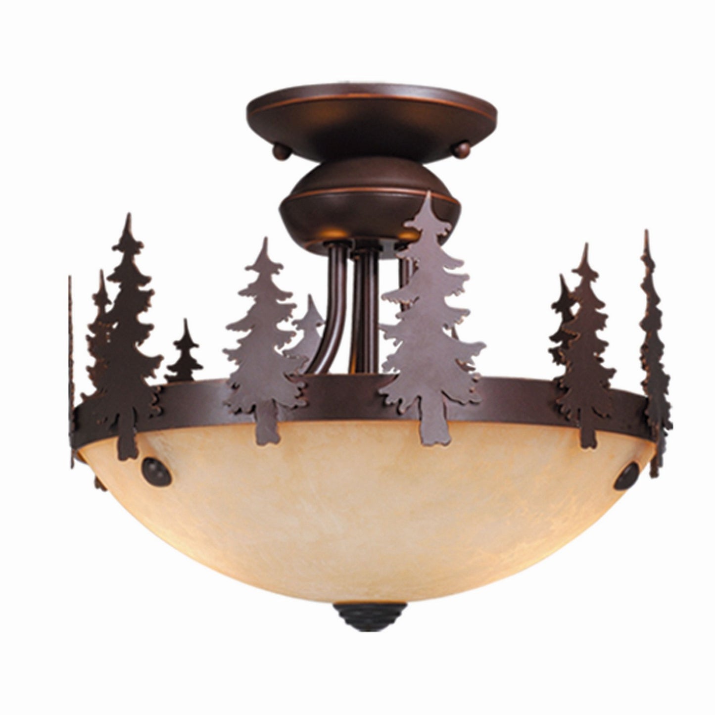 Vaxcel - LK55512BBZ-C - LED Fan Light Kit or Semi Flush Ceiling Light - Yosemite - Burnished Bronze