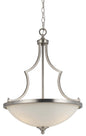 Cal Lighting - FX-3531/1P - Three Light Pendant - Barrie - Brushed Steel