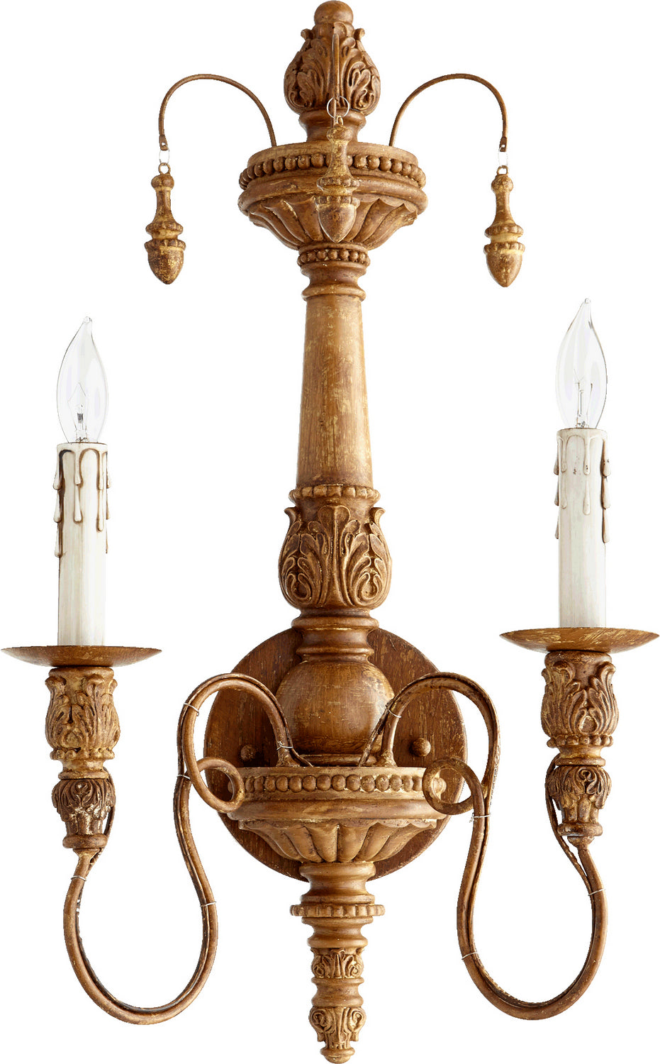 Quorum - 5506-2-94 - Two Light Wall Mount - Salento - French Umber